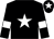 Black, white star, armlets and star on cap