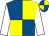Royal blue and yellow (quartered), white sleeves