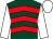 Dark green, red chevrons, white sleeves and cap