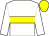 White body, yellow hoop, white arms, yellow cap