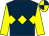 Dark Blue Body, Yellow Triple Diamond, Yellow Arms, Yellow Cap, Dark Blue Quartered