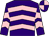 Purple, pink chevrons, quartered cap
