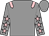 Grey, pink epaulets, grey sleeves, pink stars