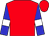 red, blue sleeves with white armlets