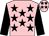Pink, Black stars and sleeves, Pink cap, Black stars