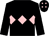 Black, pink triple diamond and diamonds on cap