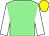 Light green, white sleeves, yellow cap