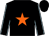 Black Body, Orange Star, Black Arms, Soft Blue Seams, Black Cap