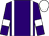 Purple body, white braces, purple arms, white armlets, white cap