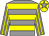 Grey & yellow hoops, striped sleeves, yellow cap, grey star