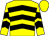 yellow, black chevrons, yellow cap