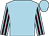 Light blue, brown stripes on sleeves, light blue cap