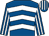 Royal blue & white chevrons, striped sleeves & cap