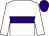 White, purple hoop, white sleeves, purple cap