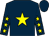 Dark blue, yellow star, dark blue sleeves, yellow stars