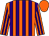Orange and purple stripes, orange cap