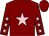 MAROON, PINK star, MAROON sleeves, PINK stars