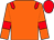 Orange body, red epaulettes, orange arms, red armlets, red cap