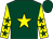  DARK GREEN, YELLOW star, YELLOW sleeves, DARK GREEN stars and cap