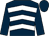 Dark blue & white chevrons, dark blue sleeves & cap