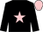 Black, pink star and cap