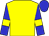 Yellow, Blue sleeves, Yellow armlets, Blue cap