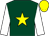 Dark green, yellow star, white sleeves, yellow cap