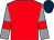 Red, Grey sleeves, Red armlets, Dark blue cap