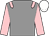 Grey, pink epaulets and sleeves, white cap