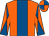 Orange, Royal Blue stripe, Diabolo on sleeves, Quartered cap