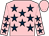 Pink, dark blue stars, pink cap