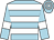 Light blue, white hoops and armlets