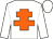 white, orange cross of lorraine