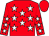 Red, white stars, red cap