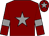 Maroon, grey star, armlets and star on cap