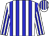 White body, blue stripes