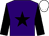 Purple, black star & sleeves, white cap