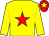 Yellow, red star, red cap, yellow star