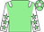 Light green, white epaulets, white sleeves, light green stars, light green cap, white star