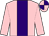 Pink, purple stripe, quartered cap