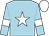 light blue, white star, white armlets, white cap