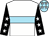 White, sky blue hoop, black sleeves, white stars, sky blue cap, white stars