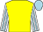 Yellow body, white arms, blue-light striped, blue-light cap