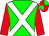 green, white cross belts, red sleeves, red and green quartered cap