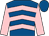 Royal blue & pink chevrons, pink sleeves, royal blue cap