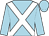 light blue, white crossbelts