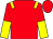 Red, yellow epaulets, halved sleeves