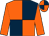 Orange and dark blue (quartered), orange sleeves