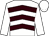 White, Brown chevrons, White sleeves and cap