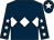 Dark blue, white triple diamond, dark blue sleeves, white stars, dark blue cap, white star